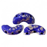 Les perles par Puca® Arcos kralen Opaque sapphire splash 33050/94401